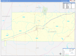 St. Francis County, AR Digital Map Basic Style